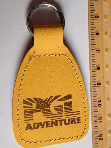 Vintage old keyring - vintage, leather