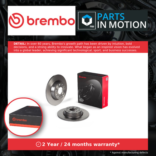 Brake discs pair solid rear - 2x,