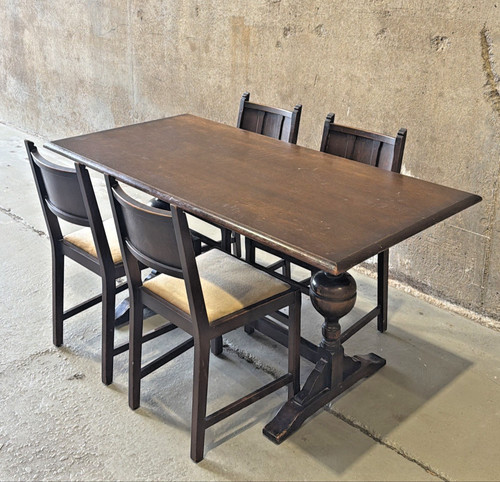 Vintage dining table and - vintage,