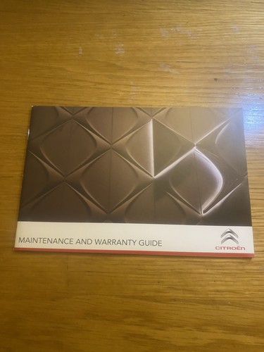 Citroen service book - ds,