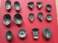 Vintage Confectionery metal Sweet Moulds X   14 ? ❤ 