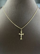 9ct gold crucifix necklace 