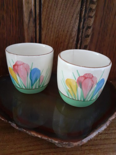 Clarice cliff crocus egg cups - crocus,