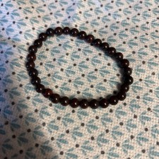 Bloodstone Gemstone Elasticated Bracelet