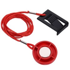 1.26''Universal Treadmill Magnet Safety Key with Black Clip Replacement, Round