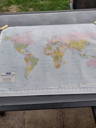Political wall map - 1,