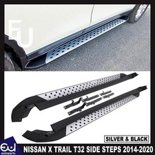 ALUMINIUM RUNNING BOARDS SIDE STEPS RAILS PAIR FOR NISSAN X TRAIL T32 2014-2020
