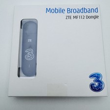 Three Mobile ZTE MF112 Mobile Broadband Dongle Black dongle (Pay As You Go)