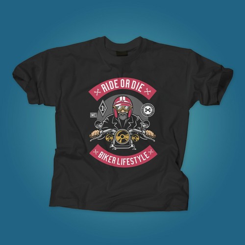Biker shirt retro design - shirt,
