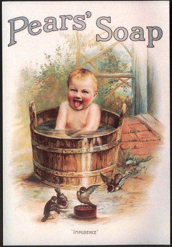 Modern postcard pears soap - modern,