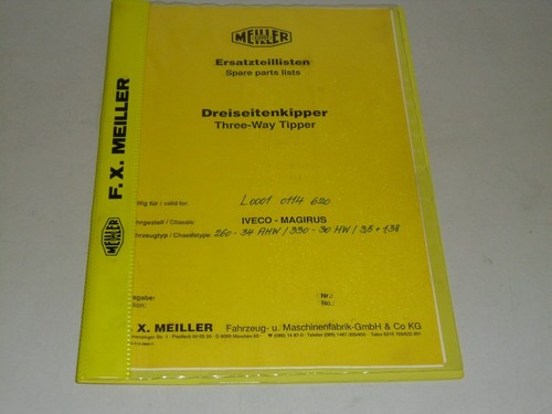 Spare parts list meiller - parts,