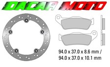 Rear Brake Disc BMW R 850 C from 2001 onwards + Pads