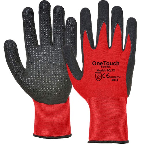 Nitrile coated work - coated, gloves