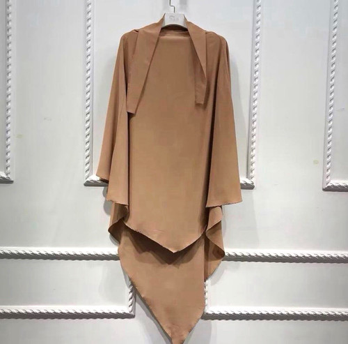 Women muslim beige polyester - women,