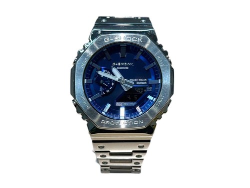 Casio shock blue full metal - g-shock,