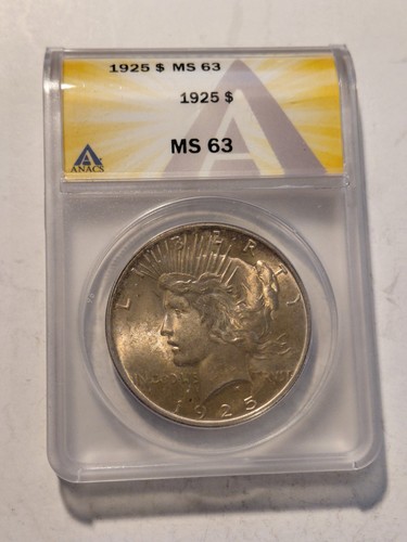 1925 peace dollar - peace, 63