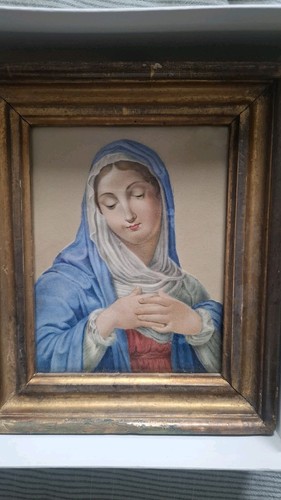 Antique religious watercolour - antique,