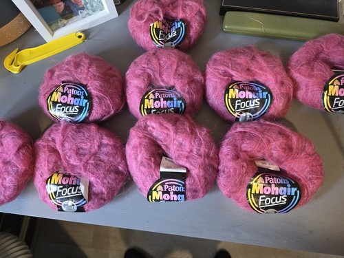 Patons mohair focus purple - mohair,