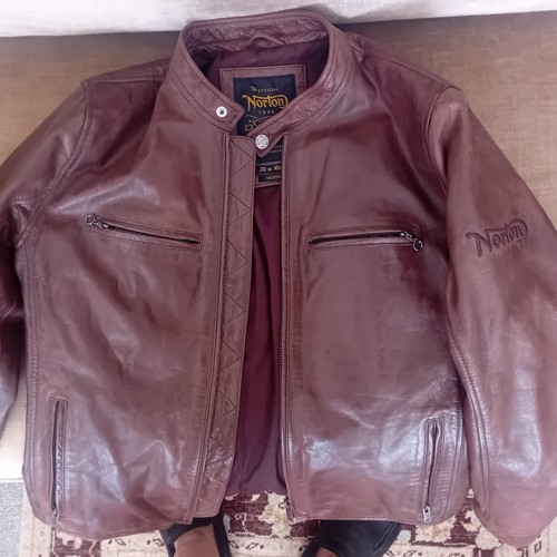 Norton dark brown biker's