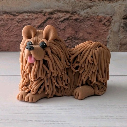 Cecile handcrafted clay dog - handcrafted,