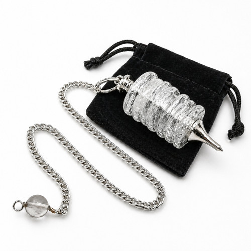 Quartz pendulum crystal - pendulum, disc