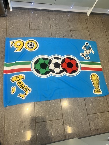 Vintage 1990 world cup flag - 1990,