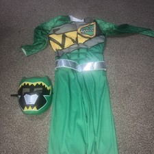Power Rangers Dino Charge costume - Green with Mask age 7-8