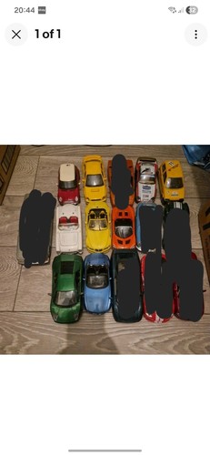 Scale diecast cars 9x - 1/24,