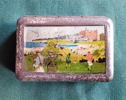 Tin with golf course st - with,