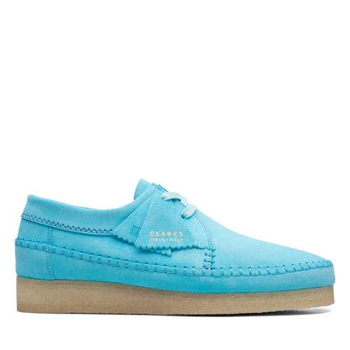 Clarks men weaver shoes teal - weaver,