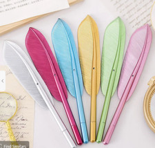 Feather quill pen black gel