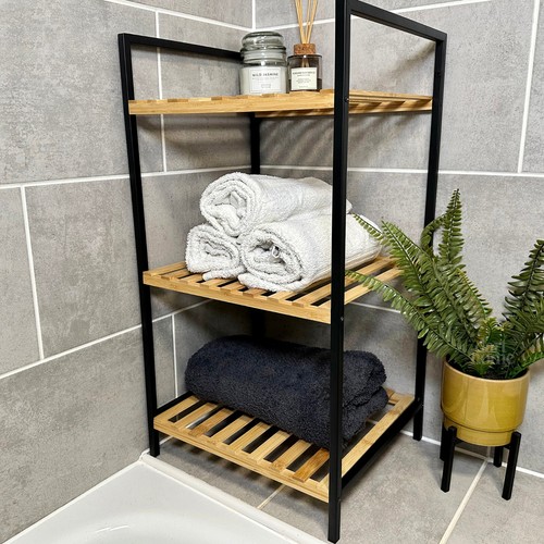 Tier bathroom rack wooden - tier,