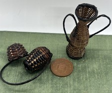 Dolls House unusual baskets in  1:12 Scale