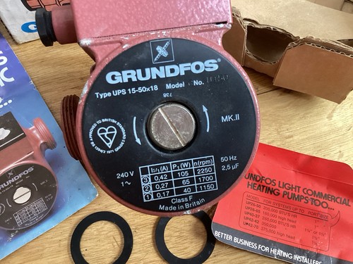 Grundfos central heating pump