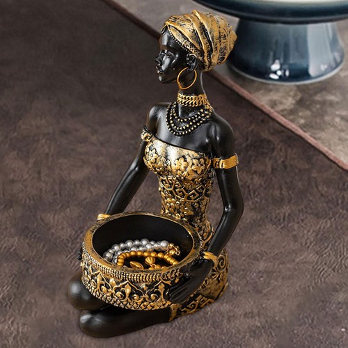 Resin statue african woman - statue,