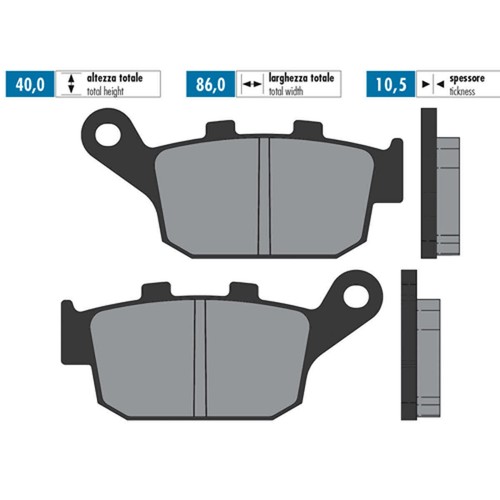 Polini sintered brake pads
