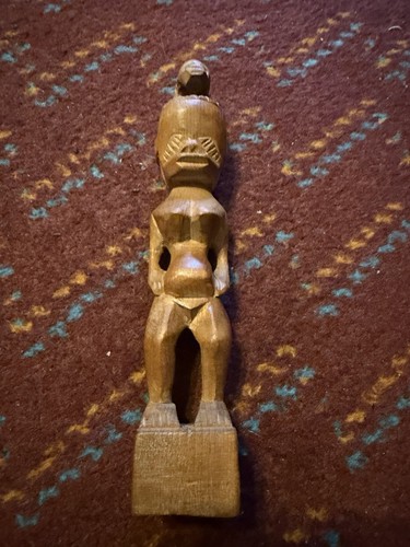 Hand carved wooden african - wooden,
