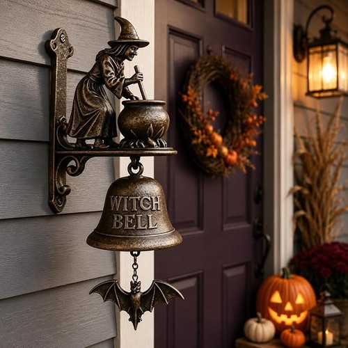 Halloween witch bell - halloween,