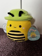 Sunny The Bumble Bee Squishmallows 7.5” With Green Hat TAGGED
