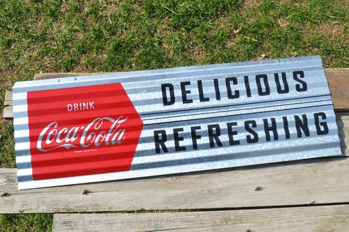 Drink coca cola corrugated tin - drink,