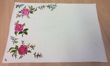 Small Hand Painted Crisp Linen Table Runner 18” X 13”
