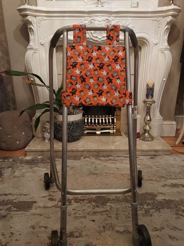 Orange bear zimmer frame bag - orange,