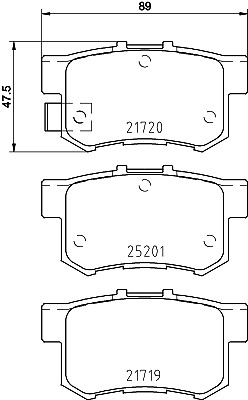 Brake pad set disc - pad, set,