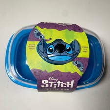 Disney Stitch Butter Dish Blue