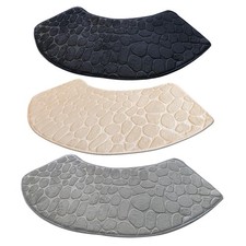 Bath Mat Curved Floor Mats For Bathroom Washable Absorbent Carpet Home Decor 