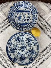 Antique delft c18th blue - 2x,