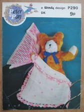 Peter Pan DK Knitting / Crochet Pattern P290: Baby's Pram Covers