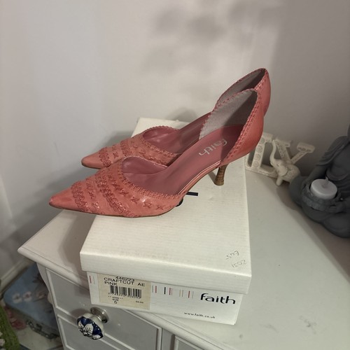 Faith pink leather stilettos - faith,