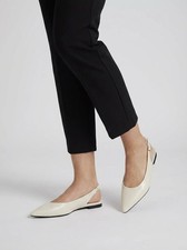White Wide Fit Flat Pointed