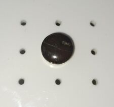 VINTAGE Bloodstone Tie Tack/Chain/Fob Silver Tone RETRO Classic Lovely Red.